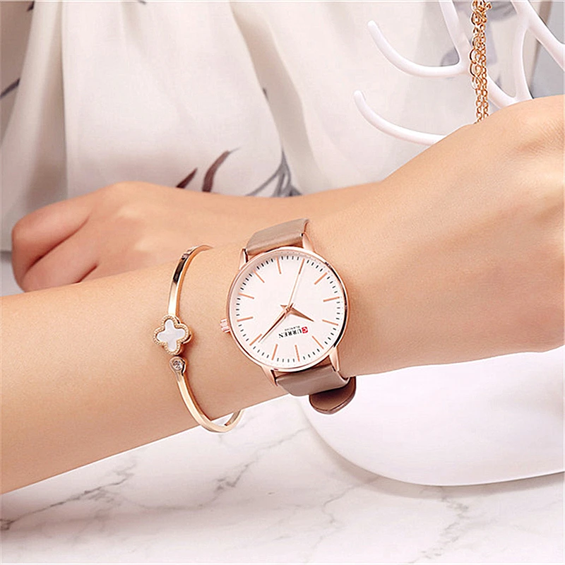 

Women Watches Top brand CURREN Women's Quartz Leather Wrist Watch Girls Ladies Dress Clock Female Watch Relogio Feminino l