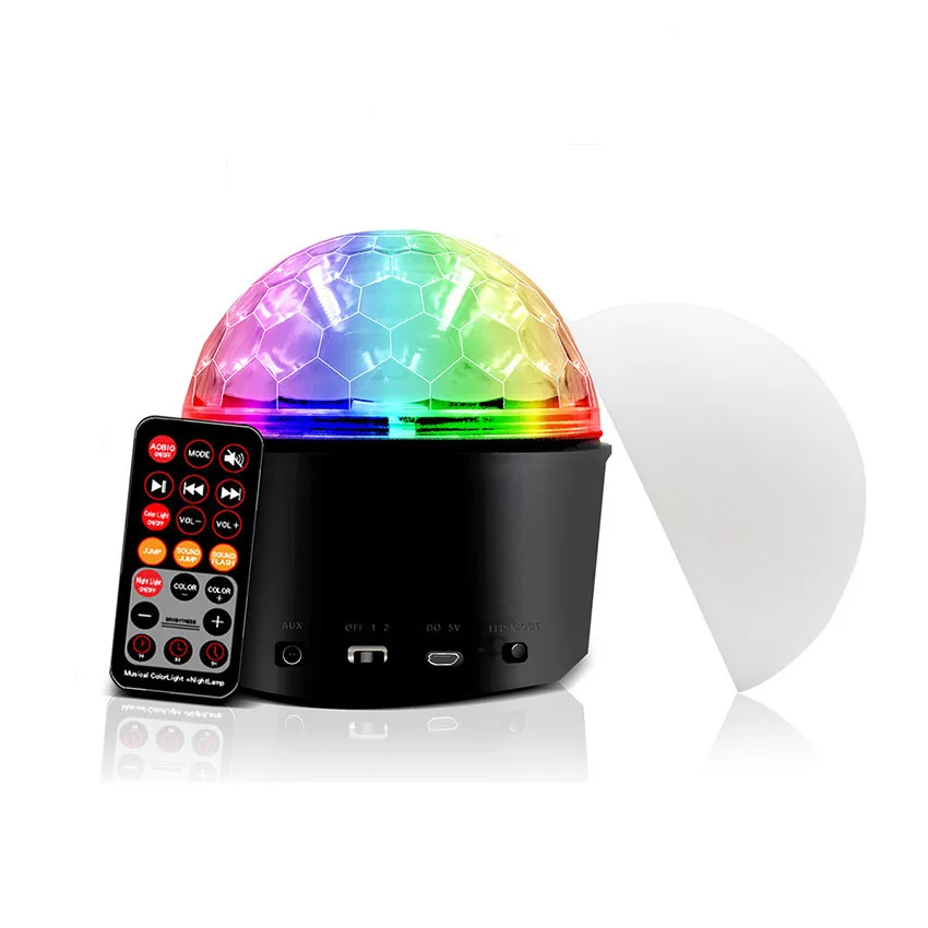 Bluetooth динамик диск шар миниатюрная музыка беспроводной Звук DMX сценическое освещение клуб портативный вечерние мощный DJ управляемый проектор