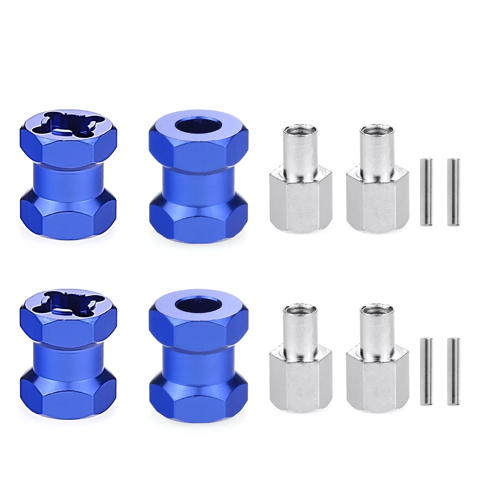 

4Pcs 12mm Wheel Hex Hub Adapter Extension For 1/10 RC Crawler Scx10 D90