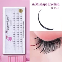 a shape lashes natural fluffy false eyelashes individual eyelashes 3d mink eyelash extension luxury makeup eye lashes