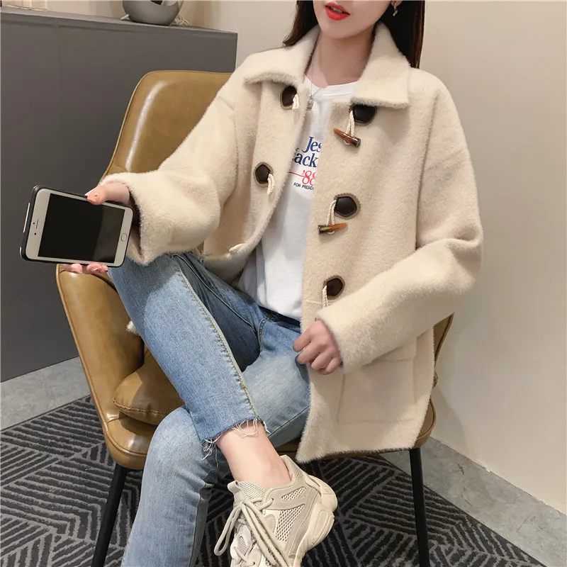 Осенне-зимний офисный женский новый популярный вязаный свитер в Корейском стиле