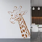 Наклейки на стену горячая Распродажа Giraffes, Декор, голова жирафа, художественная Наклейка на стену, Виниловая наклейка, украшения для гостиной, съемный ph187