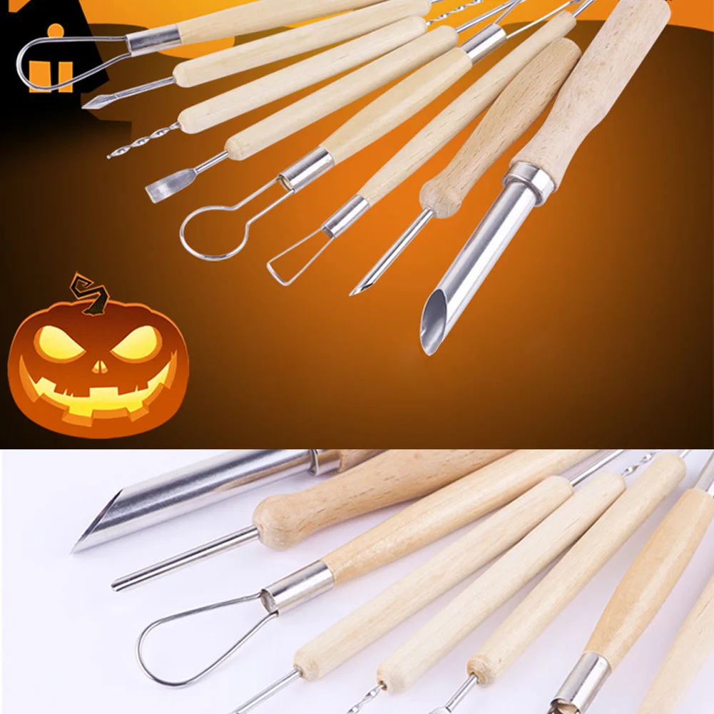 5/8 шт. Хэллоуин День благодарения фестиваль тыквы резьба по дереву инструменты