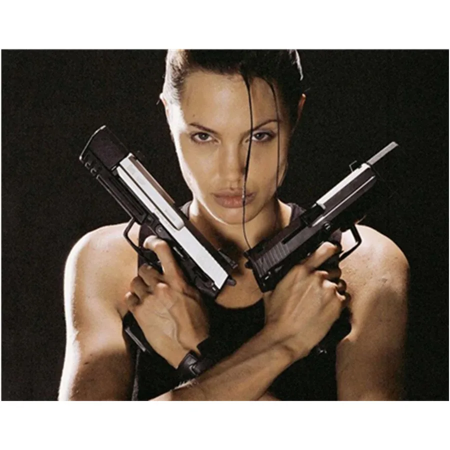 

2021 NEW Diy 5D Diamond Painting People Tomb Raider Lara Croft Diamond Embroidery Pattern Drill Mosaic Home Decor Gift