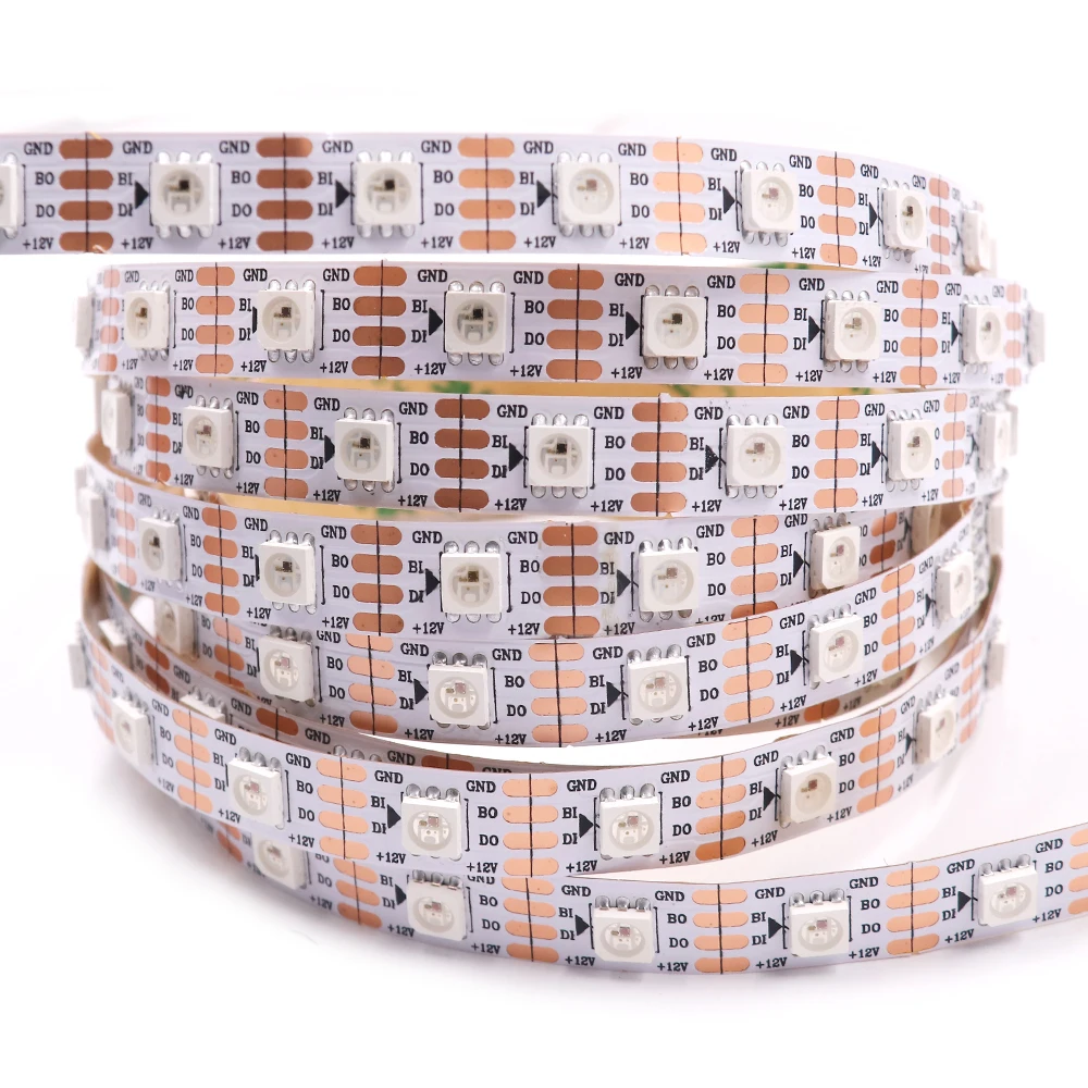 Улучшенная Модифицированная Светодиодная лента WS2815 WS2813 5050 RGB 5 в постоянного тока