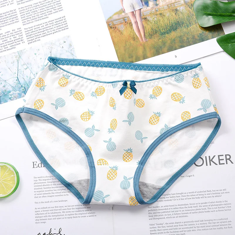 4 шт. / Лот Молодая Хлопок Милые Девушки Трусики Жизнеспособность Прекрасные