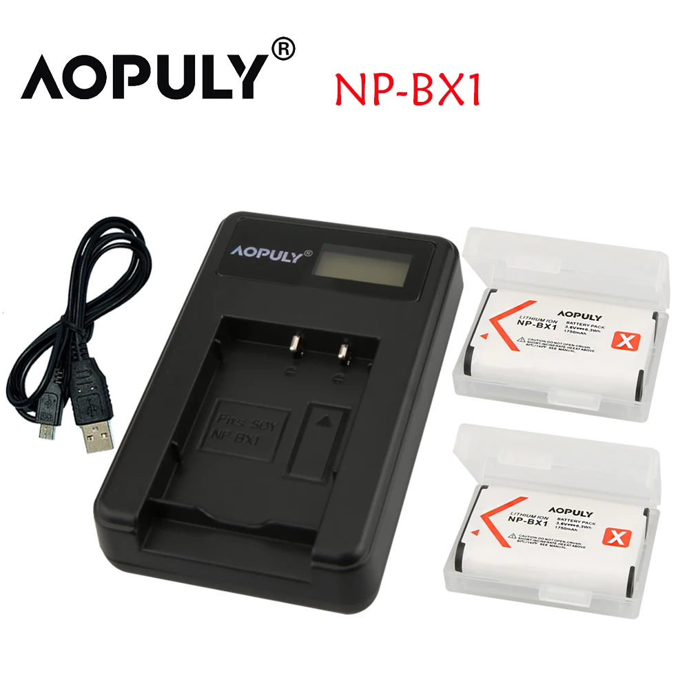 Aopuly NP BX1 NPBX1 ЖК дисплей двойное зарядное устройство для Sony DSC WX500