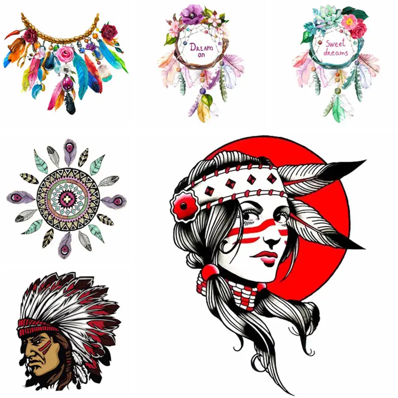 Индийский Стиль передачи патчи термонаклейки для одежды Термальность наклейки