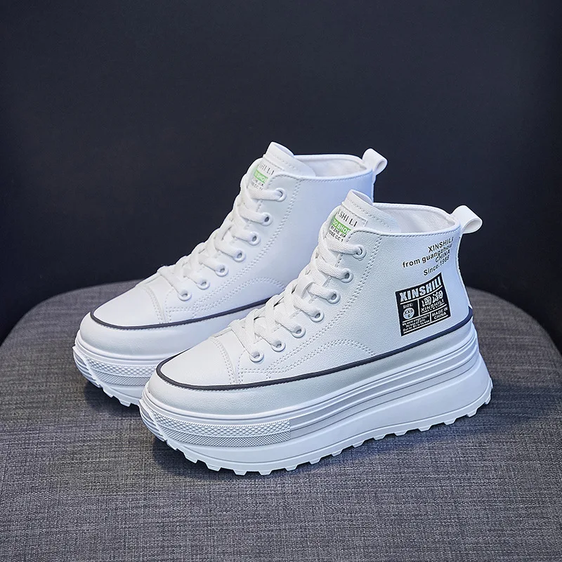 

2021 New Spring Classic Women Casual PU Shoes Platform Fashion Thick Bottom Girls Antislip Sneakers Mujer Tenis Zapatillas