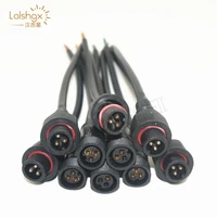 3 pin connector male to female waterproof cable ip68 with 20cm pigtail wire for led modules ws2811 2812b led strip