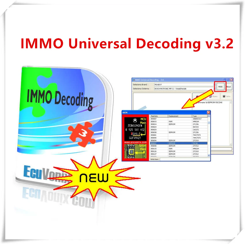 IMMO Universal Decoding V3.2 CD DVD EcuVonix 3.2 Remove Off + Keygen Unlimited Crack Car OBD2 Scanner | Автомобили и мотоциклы