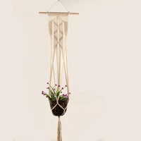 horticultural greening flowerpot hemp rope hanging net flowerpot hanging basket hanging basket handwoven fine cotton rope