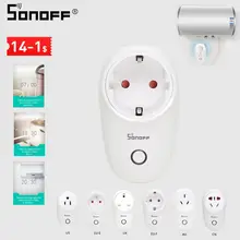 SONOFF S26 US/UK/CN/AU/EU wifi умная розетка, светильник, таймер, 220 В, беспроводной пульт дистанционного управления Alexa Google Home