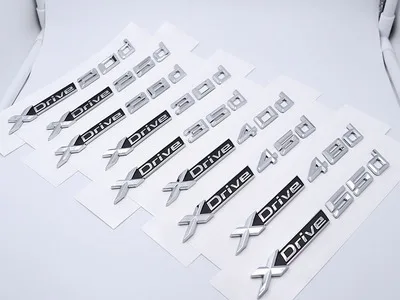 5X ABS хромированный автомобиль XDrive эмблема отделка наклейка X Drive 20d 25d 28d 30d 35d 40d 45d 48d