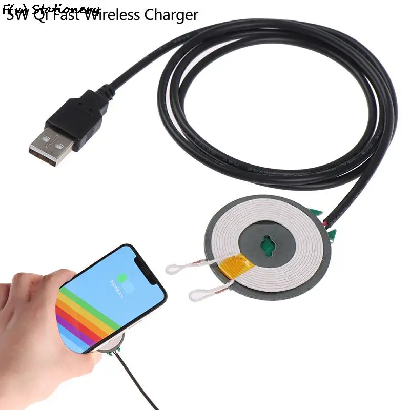 5w qi fast wireless charger pcba circuit board transmitter module coil charging qi wireless charging standard free global shipping