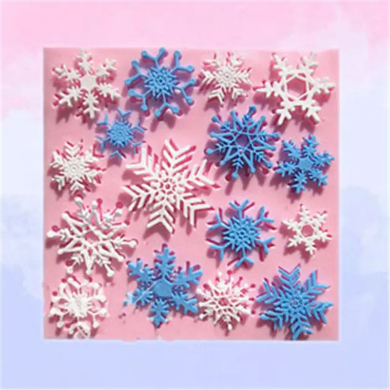 Рождественская форма в виде снежинки силиконовая для украшения торта | Дом и сад