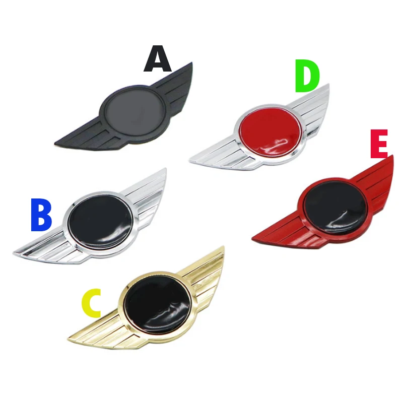 

1pcs metal 115*50mm car Front Grille Grill Bonnet Emblem Sticker For Mini Cooper CABRIO WORKS S Front head cover Rear head box