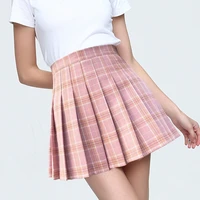 summer women skirt 2021 high waist stitching student motion pleated skirts women cute sweet girls dance mini tennis skirt