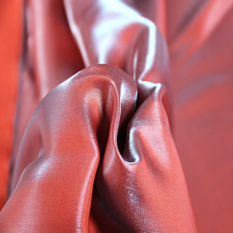 Шелковистая Высокая драпировка блестящая атласная градиентная синяя шелковая