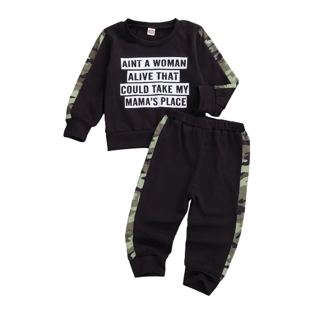 Кофта с длинным рукавом и круглым вырезом брюки |