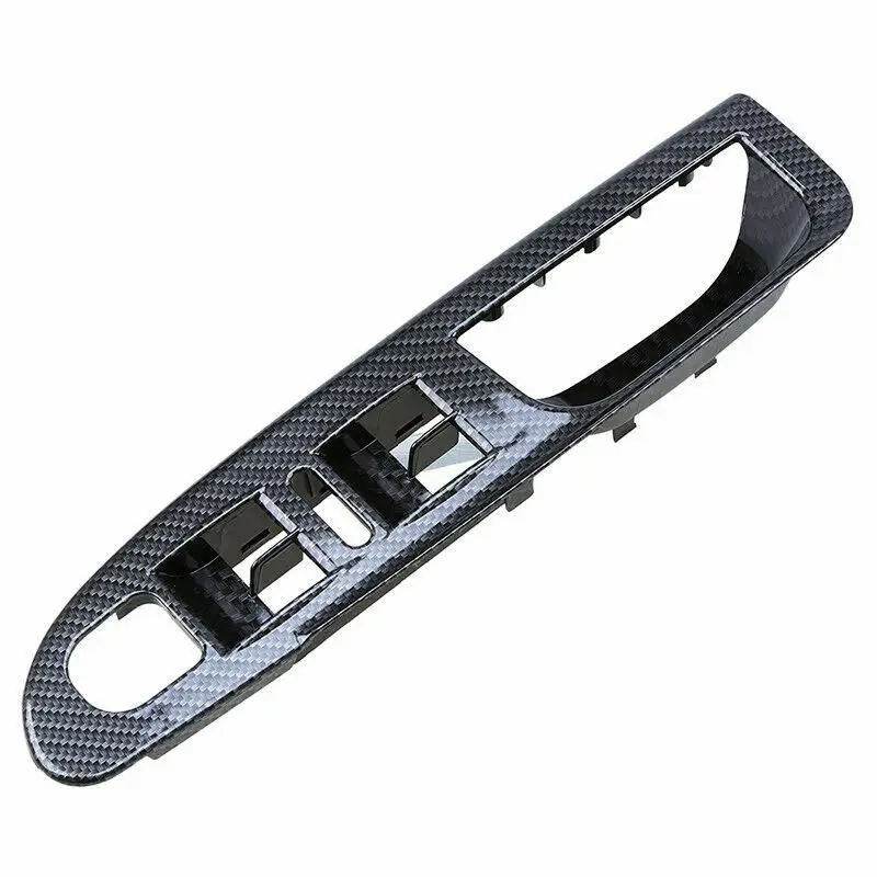 Carbon Fiber Look Master Window Door Switch Panel Trim Bezel for 2006-2010 Passat B6 3C1867171