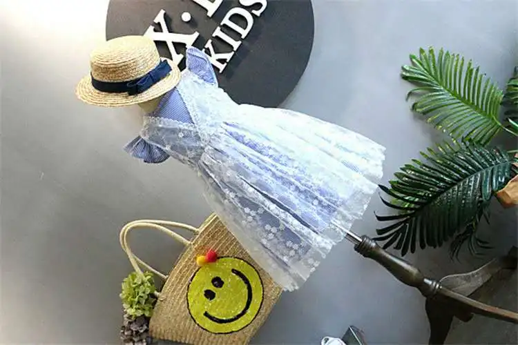 Юбка принцессы для девочек 2019 летняя детская одежда Корейская версия кружевного