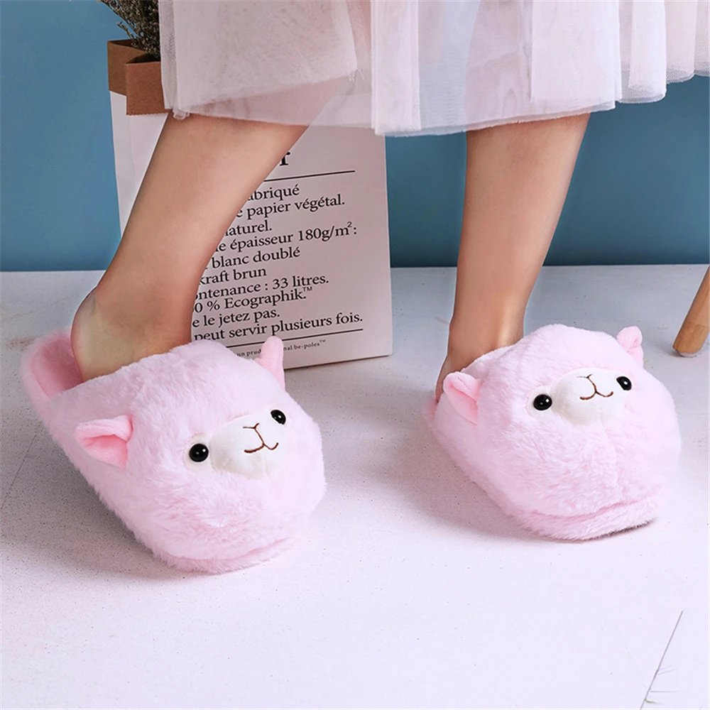 

Winter Adult Floor Slipper Plush Avocado indoor Slippers Fluffy Fur home shoes novelty aguacate Short Plush Toys Dolls for Girls