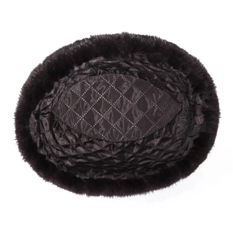 Thick Warm Winter hat Men Real Mink Fur Russian Bomber Hats Outdoor Male Windproof Snow Ski Cap for Dad H52
