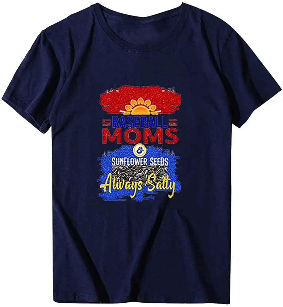 

Women T-Shirt Casual Summer Short Sleeve Tee Sunflower Print Loose Fit Tops New Arrivals Summer Cool Funny T Shirt