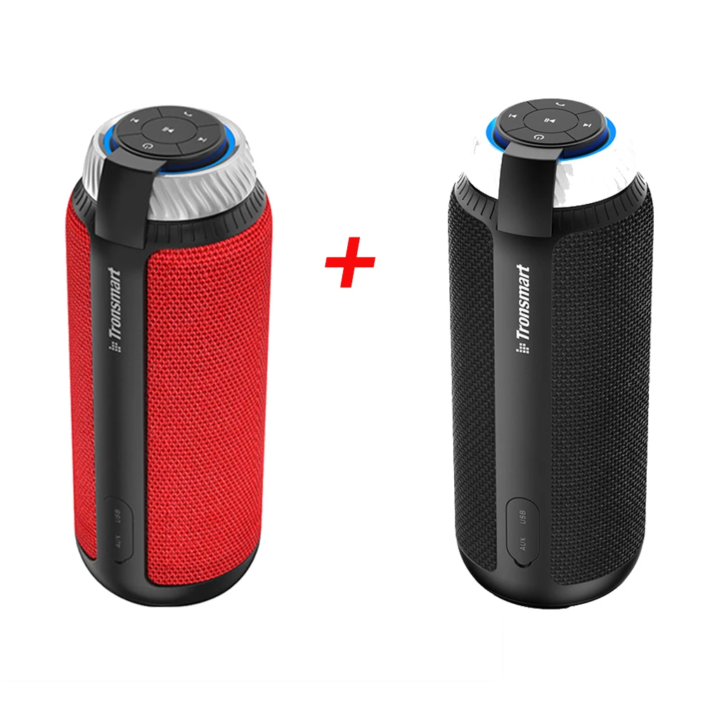 one red one black Tronsmart Element T6 bluetooth-колонка 25 Вт DSP переносной динамик для музыки mp3-плеер наружный мини-динамик - Цвет: one red one black