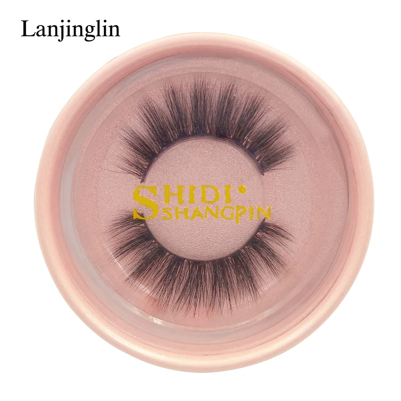 LANJINGLIN, 1 пара, натуральные накладные ресницы, длинные ресницы для наращивания, макияж, 3d, норковые ресницы ручной работы, поддельный комплект для ресниц