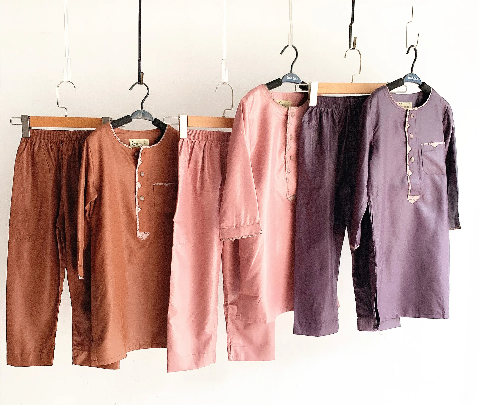 Children'S Muslim Clothing Arabic Clothing Man Muslim Kids Wear With Button Pockets Islamic Arab Kaftan Children'S MuslimLsmn016