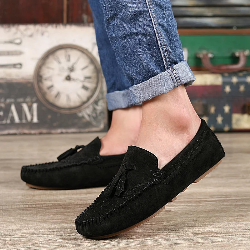 Летняя мужская обувь в горошек Новая повседневная на плоской подошве мужские