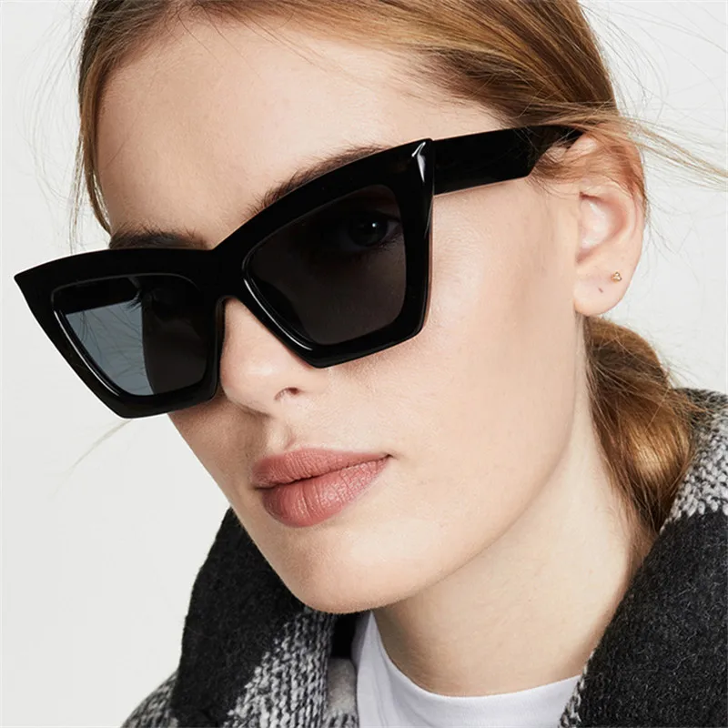 

New Cat Eye Eyewear Lunettes De Soleil Sun Glasses Female Gafas Cateye Okulary Sunglasses Women Shades PC Frame