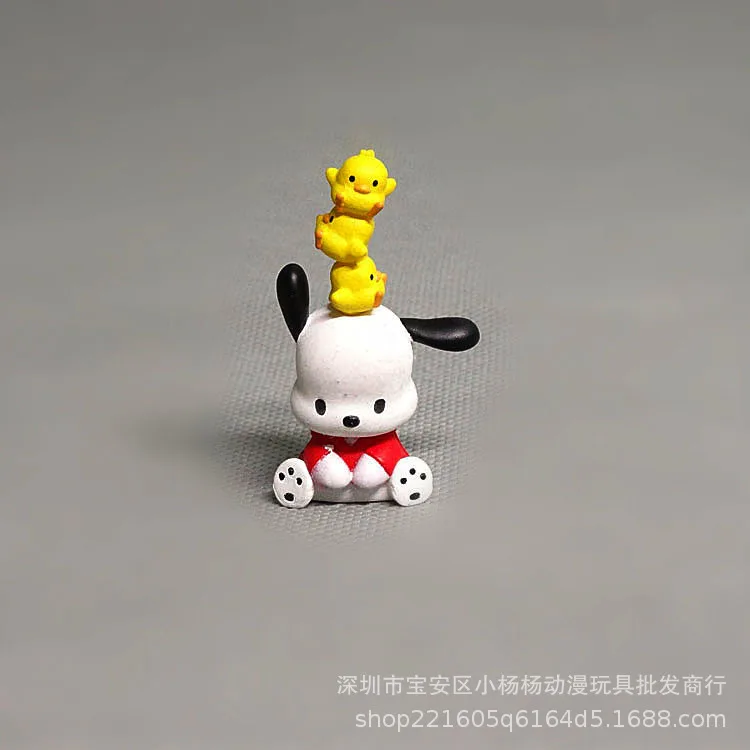 

5pcs Bandai Gacha Pochaccos Doll Figure Ornaments Christmas Present Model Decorate Toys