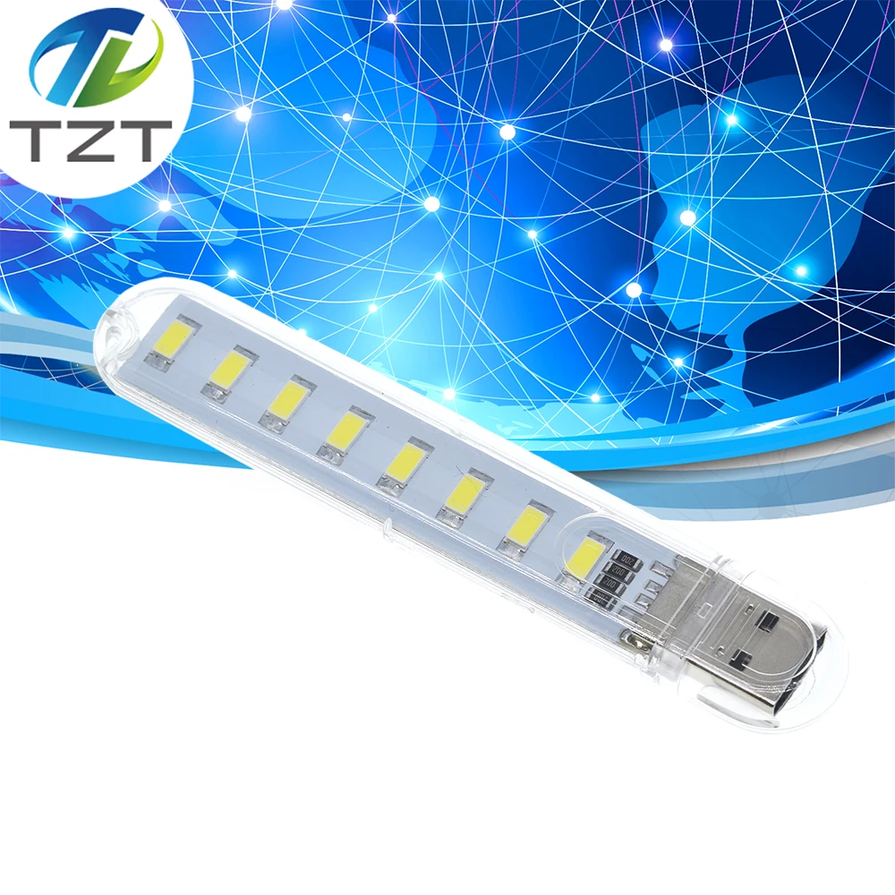Завеса Мини Портативный USB Ночной светильник 8 светодиодов 5730 SMD книга s 5V для ПК