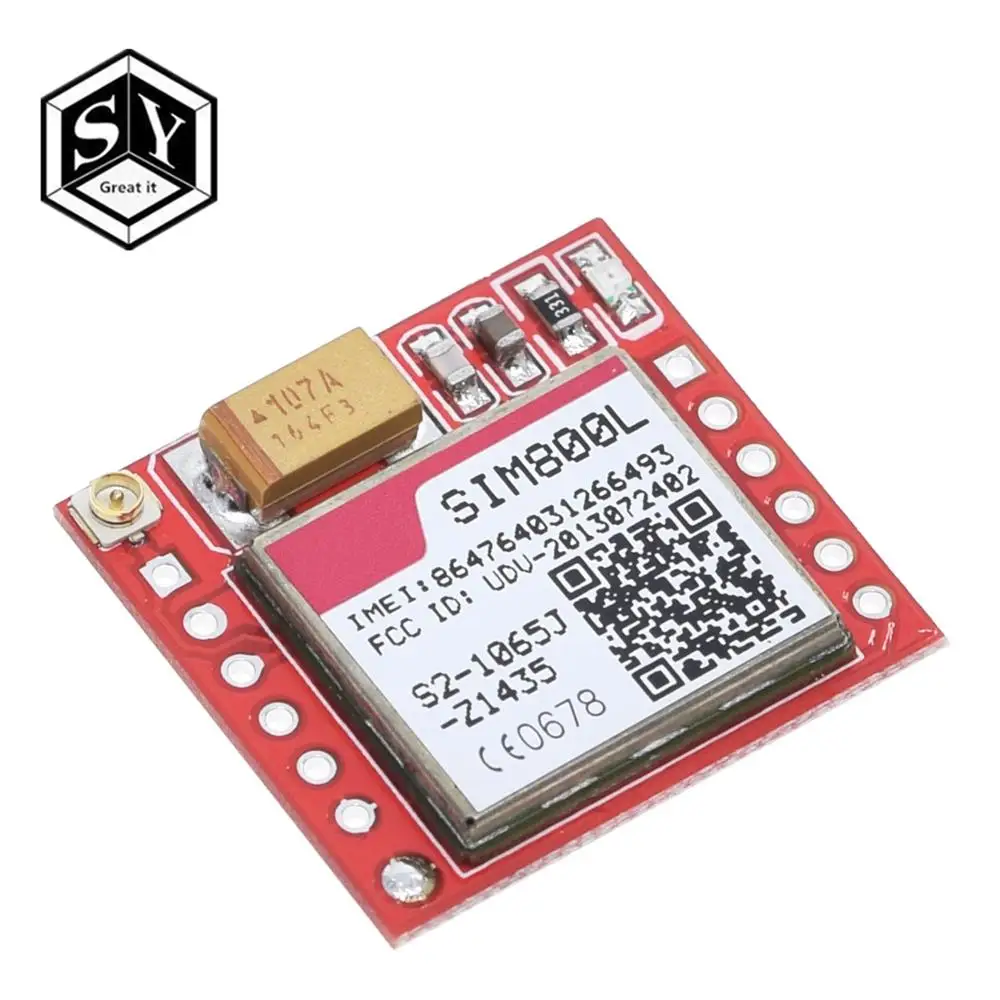 1 шт. самый маленький SIM800L GPRS GSM модуль карта Micro SIM Core плата четырехдиапазонный TTL