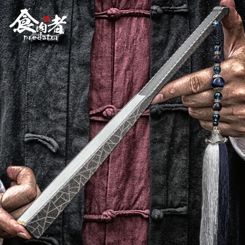 Складной веер из титанового сплава Predator глазурь с трещинами для повседневного