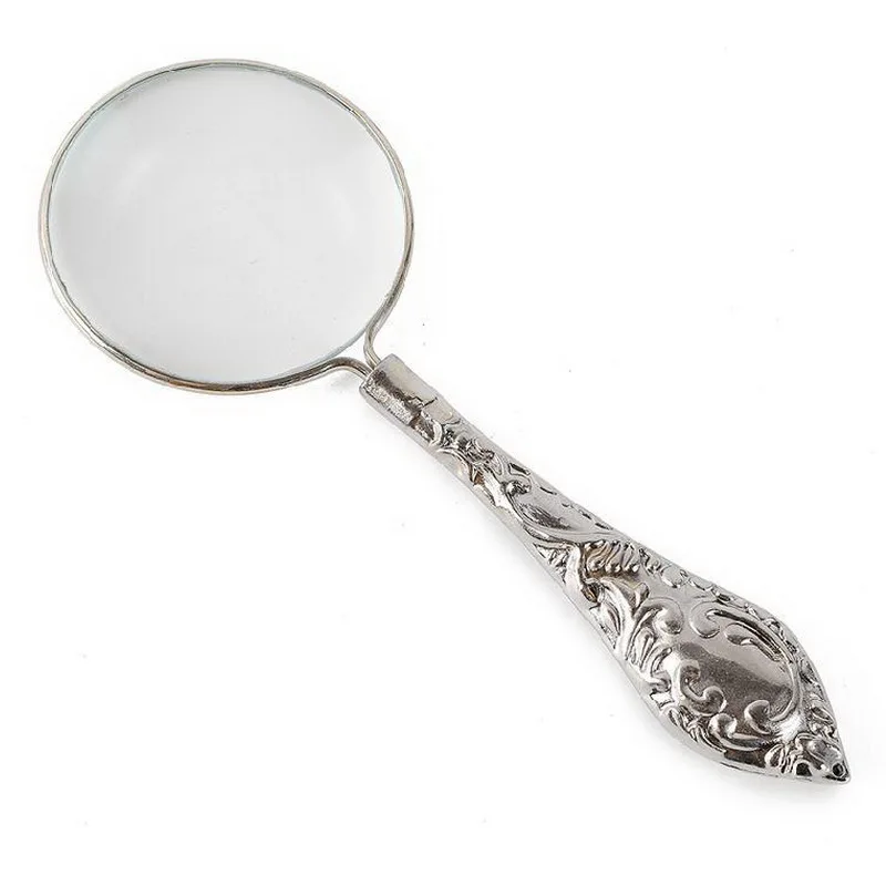 Европейский Стильный металлический лупа Карманная Лупа для чтения ретро резная