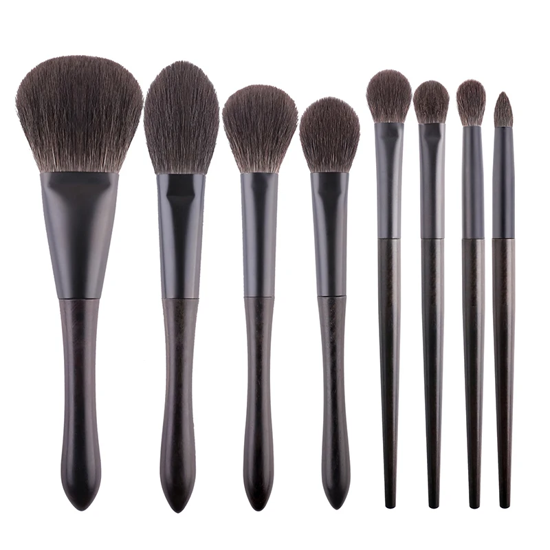 Q4 1 Профессиональный набор кистей для макияжа ручной работы Ультрамягкая синяя