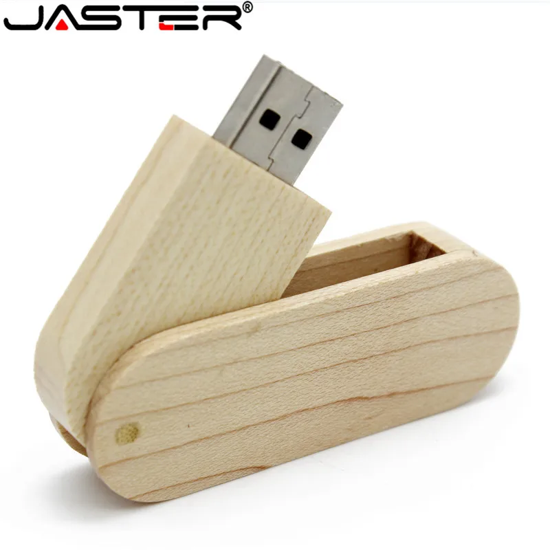 Деревянный бамбуковый USB флеш накопитель JASTER 2 0 4 ГБ 8 16 32 64 1 шт. бесплатный