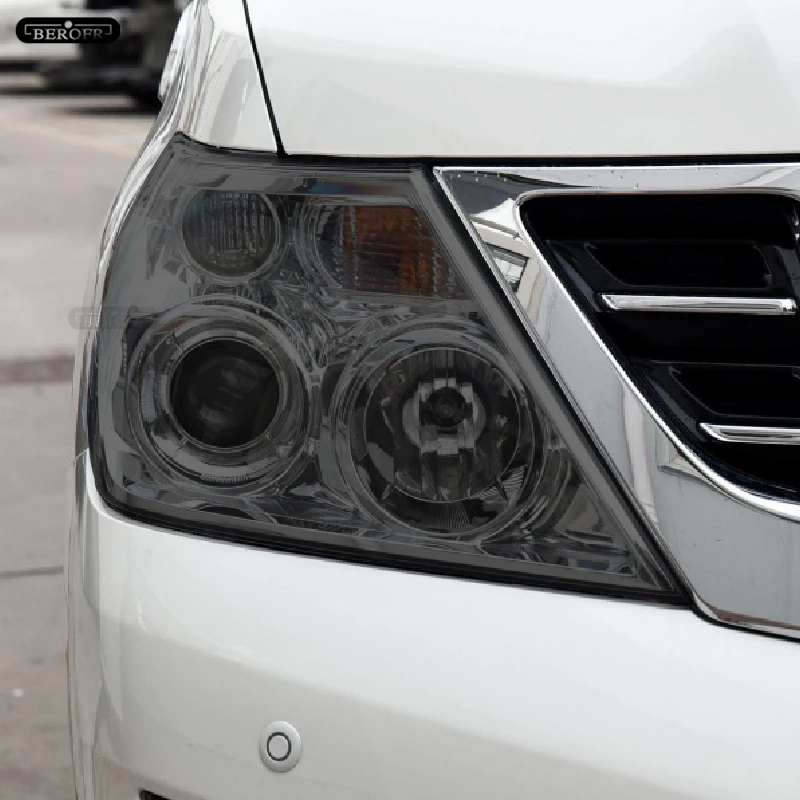 

Car Headlight Protective Tint Film Smoke Black Transparent TPU Protection Sticker For Nissan Patrol Y62 2012-2018 Accessories