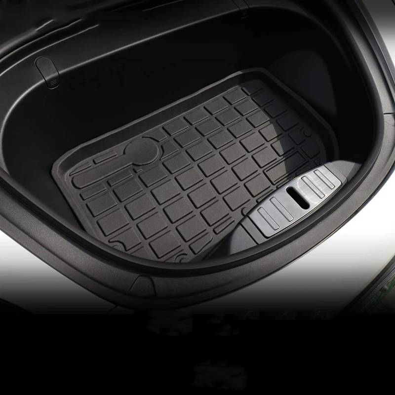 TPE Material Custom Fit Before Cargo Tray Trunk Floor Mat Black Rubber Waterproof for Tesla Model 3 2017 2018 2019 | Автомобили и