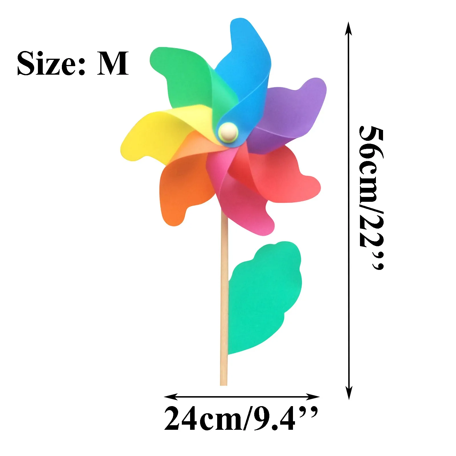 

Plastic Windmill Pinwheel Wind Spinner Kids Toy DIY Multicolour Windmill Garden Lawn Windmill Decoration Outdoor Decoration