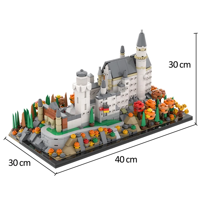 City Medieval Castle Building Block Set Street View Constructor MOC Magic Famous Attraction Model Brick Toys for Children | Игрушки и