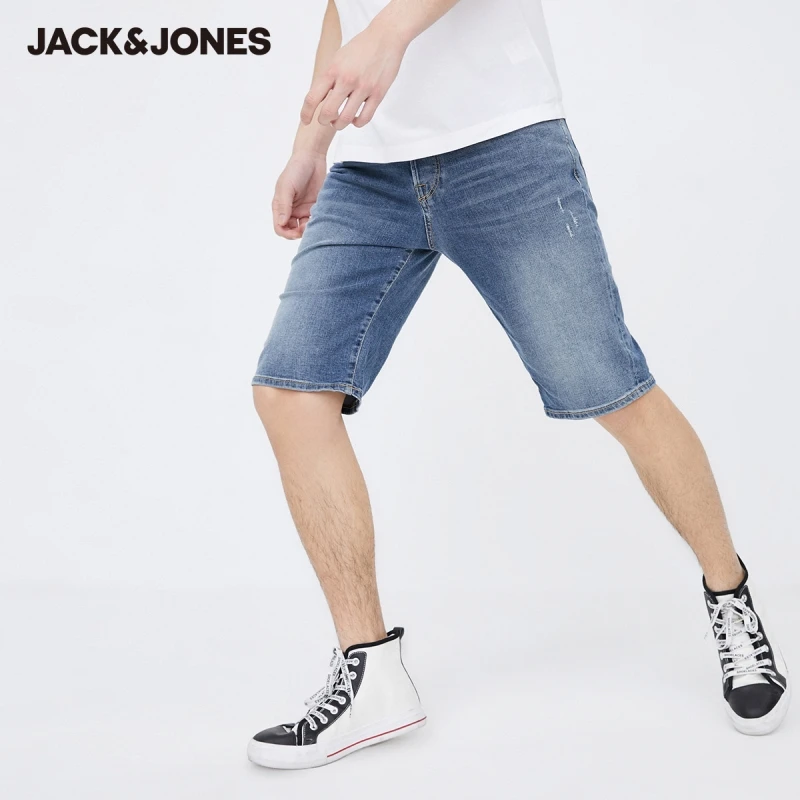 

JackJones New Arrival Men's Stretch Cotton Comfortable Slim Fit Denim Shorts|220243502