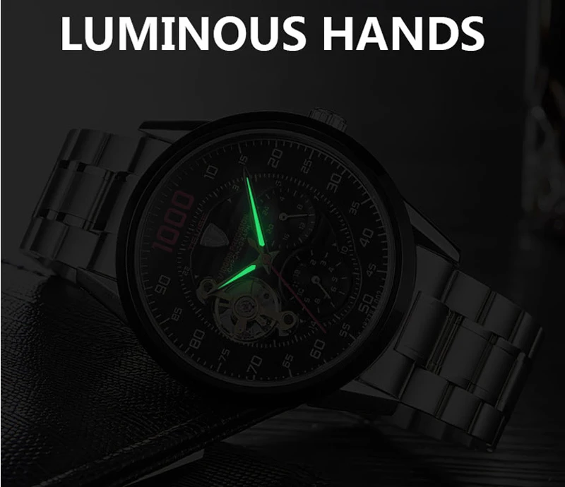 TEVISE автоматические часы мужские наручные часы tourbillon механические скелетные наручные часы мужские самоветер водонепроницаемые Relogio Masculino