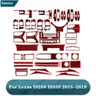 Карбоновые молдинги для интерьера, черные наклейки для Lexus IS250 NX200 IS350 300H 2013-2019, автомобильные декоративные аксессуары
