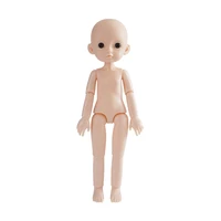 new ob11 bjd 25cm 13 movable jointed dolls toys with 3d eyes bald head baby doll diy naked nude body dolls toy for girls gift