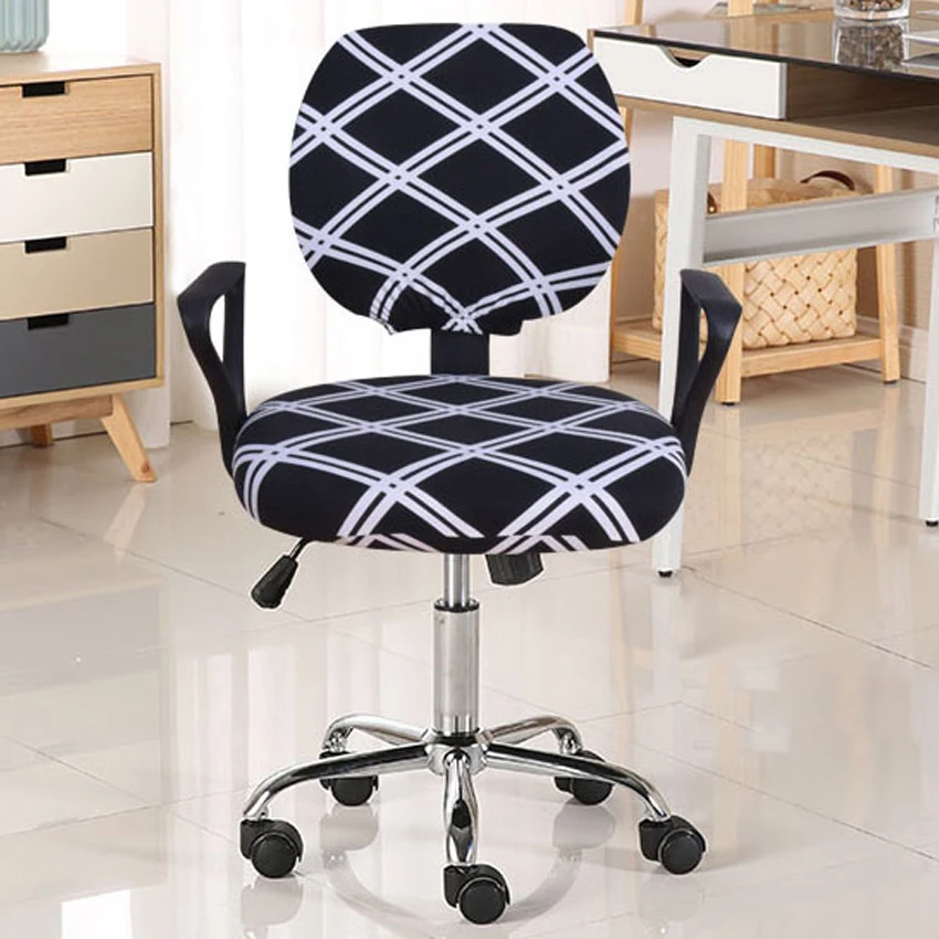 Modern Spandex Computer Chair Cover Bar Stool Elastic Seat Home Slipcover Round Floral Printed | Дом и сад
